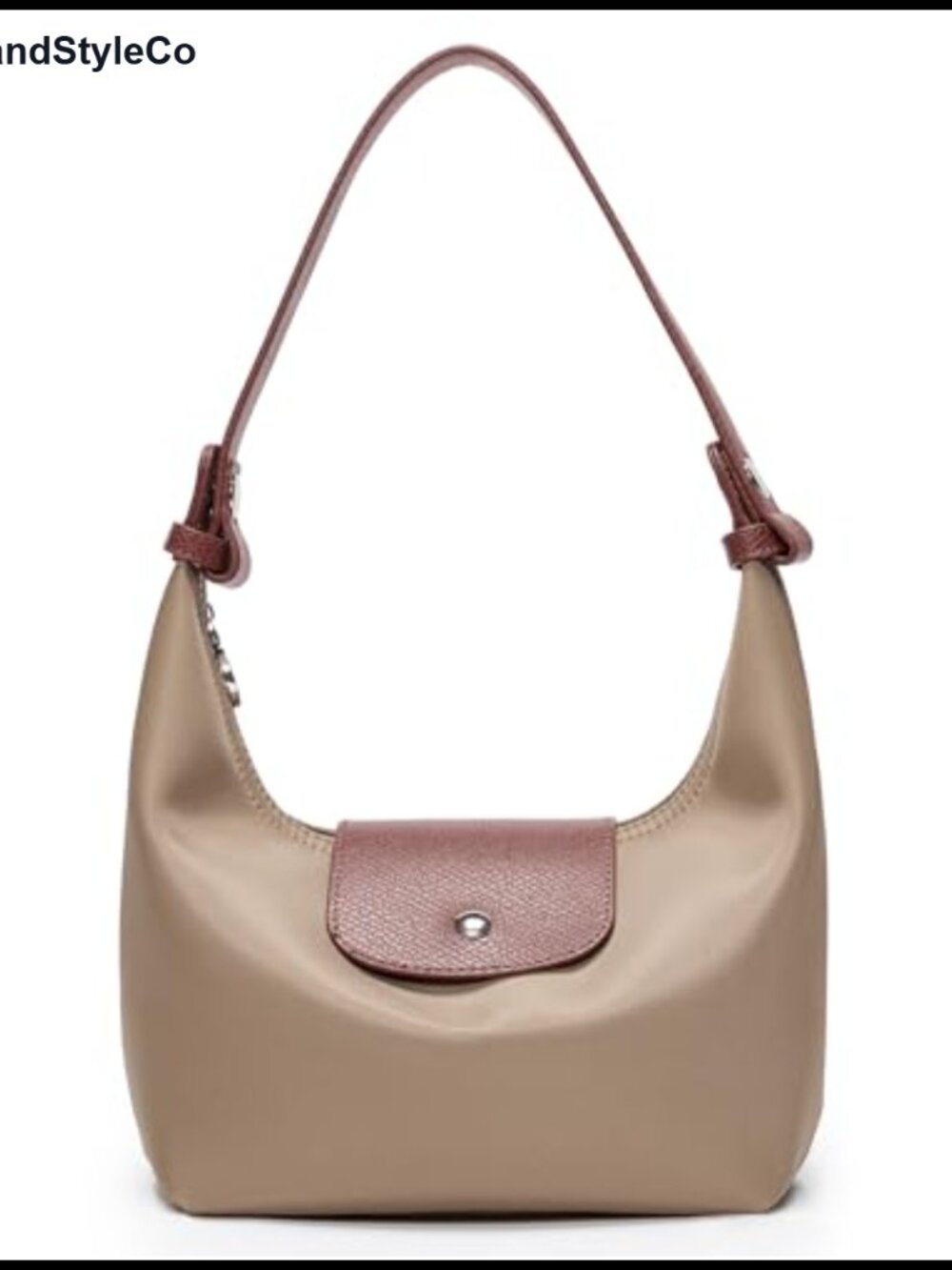Nylon Mini Crossbody Bag Convertible 3-Way Crescent Shoulder Purse
